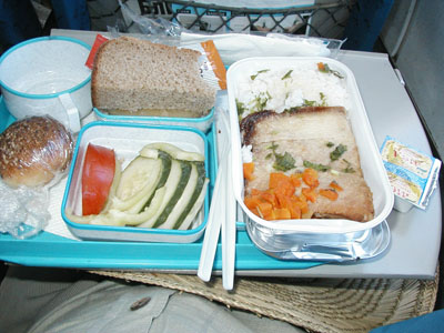 ウラジオストク航空機内食